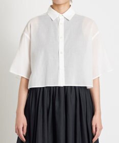 NAVE 【Nave 　洗える】シアークロップド シャツ