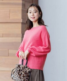 ANY 【洗える】カシミヤブレンドガーターニット