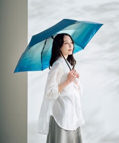 MOONBAT ハニカム断熱パラソル グラデーション 折りたたみ傘 晴雨兼用 日傘 一級遮光 UV