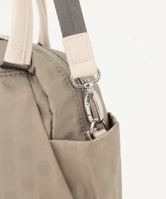 Y'SACCS はっ水ドットジャカード　ショートハンドル付き　軽量2wayショルダー