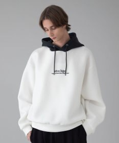 WEGO 【ユニセックス着用ITEM/MLサイズ展開】ワンポイントバイカラープルパーカー