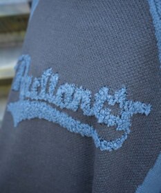 WEGO サガラロゴ配色BIGニットプルオーバー