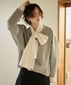 #Newans 【洗濯機可能/セットアップ】コクーンシルエットエアリープルオーバー