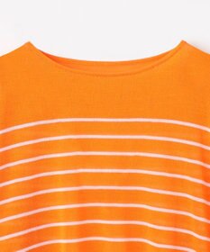 ANY L 【手洗い可/アンチピリング】シアーバスクボーダーニット