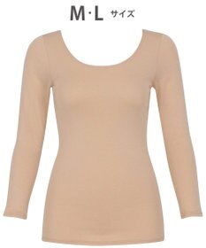 WACOAL あったかインナー 【ふんわりあったか】 8分袖 長袖 天綿オーガニックを使用 あたたかい ムレにくい しなやかでやわらかい 3Lまで対応 大きいサイズ レディース CLD310 /ワコール