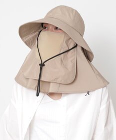 MOONBAT 【遮光100％/UVカット100％】フワクール (Fuwacool)  日差しを完全遮断バッククロスハット　遮光100　UV100