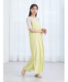 earth music&ecology ＳＥＴ２点配色キャミワンピース＋メローインナー