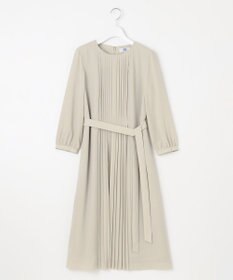 J.PRESS LADIES S 【洗える】ノルディス2wayジョーゼット フロントプリーツ ワンピース