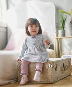 組曲 KIDS 【80-90㎝】 フロストフラワージャガード セットアップ