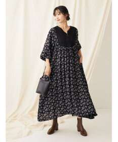 CRAFT STANDARD BOUTIQUE レーヨンキルト切り替えワンピース