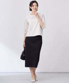 J.PRESS LADIES 【洗える】リブ ナロー スカート