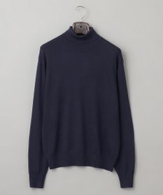 GOTAIRIKU 【家庭洗濯可能】イタリア糸 ハイゲージ タートルニット_リンクス柄