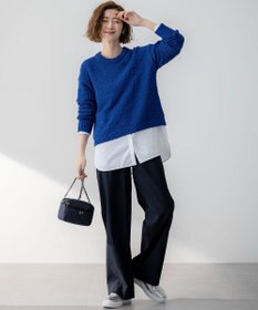 23区 【SLOW/一部店舗限定】リボンヤーン クルーネック ニット