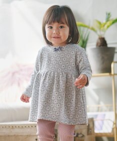 組曲 KIDS 【80-90㎝】 フロストフラワージャガード セットアップ
