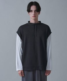 WEGO フェイクレイヤードモックネックベストT（LS）
