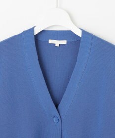 自由区 【洗える】ドライコットンハイゲージニット カーディガン