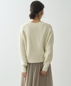 AMERICAN HOLIC ラメ入りＶネック片畦ニットプルオーバー