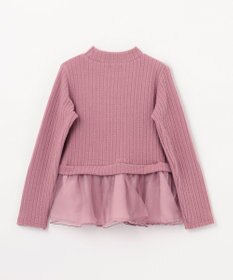 ANY KIDS 表起毛 レースアップ チュニック