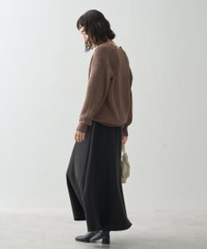 AMERICAN HOLIC ラメ入りＶネック片畦ニットプルオーバー