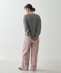 AMERICAN HOLIC ラメ入りＶネック片畦ニットプルオーバー