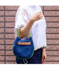 tsumori chisato CARRY ネコかおウレタン ミニバッグ ハンドバッグ 猫モチーフ