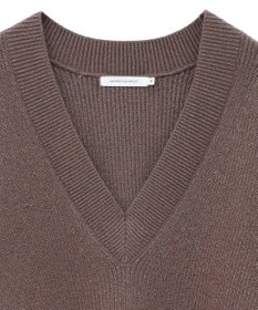 AMERICAN HOLIC ラメ入りＶネック片畦ニットプルオーバー