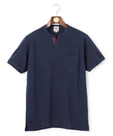 J.PRESS MEN コットンカノコ キーネックポケット Tシャツ