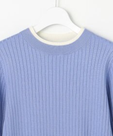 ANY SIS S 【WEB・一部店舗限定】ダブルカラー ニット