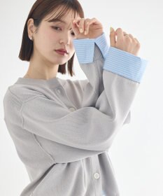 earth music&ecology フェイクレイヤードカーディガン