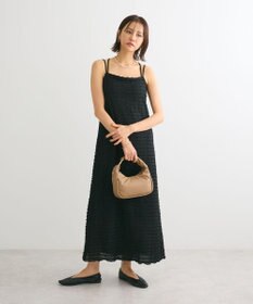 Green Parks カップ付きフリル生地キャミワンピース