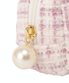 Maison de FLEUR グログランリボンツイードロングポーチ