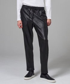 JOSEPH HOMME 【ストレッチ】レザーライクジャージー　ドロスト付きテーパードパンツ / PEGG CONVERTIBLE