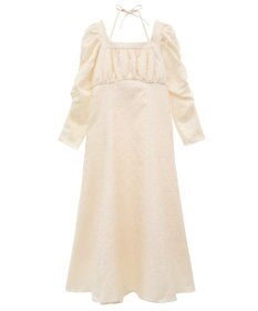 Maison de FLEUR 慈愛に満ちたジャカードワンピース