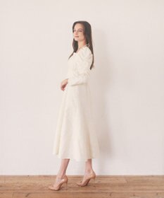 Maison de FLEUR 慈愛に満ちたジャカードワンピース