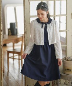 組曲 KIDS 【150-170㎝】レーシージャケット＆ワンピース セット