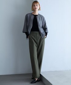 ICB 【洗える】ストレッチピーチツイル バレルパンツ