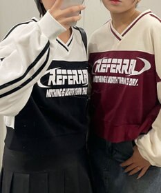 WEGO 切り替えショートスウェット