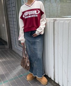 WEGO 切り替えショートスウェット