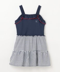 組曲 KIDS 【XS-Lサイズ】ストライプ スイムウェア(ワンピース)