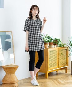 Tiaclasse 【洗える】体型カバーも叶う幅広カフスチュニックブラウス