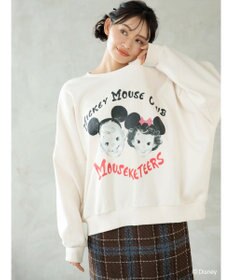 Green Parks ミッキーマウス・クラブ／フェイス裏起毛プルオーバー