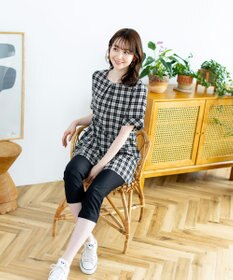 Tiaclasse 【洗える】体型カバーも叶う幅広カフスチュニックブラウス