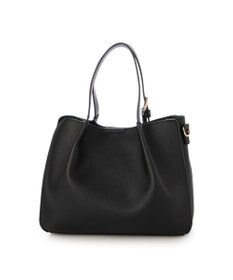 UNBILLION カシュカシュ cachecache / フェイクレザーショルダーバッグ付スクエアトート