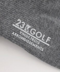 23区GOLF 【MEN】バックロゴレギュラーソックス　１８ｃｍ