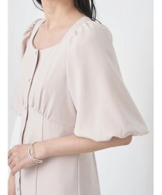 earth music&ecology フロントボタン裾フレアワンピース