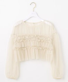 ANY SIS 【Lily Calin】チュールフリルトップス×ドレスセット