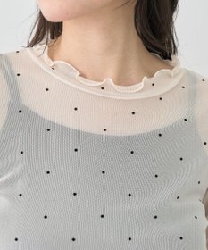 earth music&ecology フロッキードットメロープルオーバー