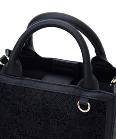 Maison de FLEUR EC限定フラワーレース2Wayスクエアトートバッグ