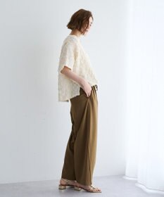 YECCA VECCA ジャガードフリンジブラウス