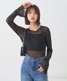 earth music&ecology フロッキードットメロープルオーバー